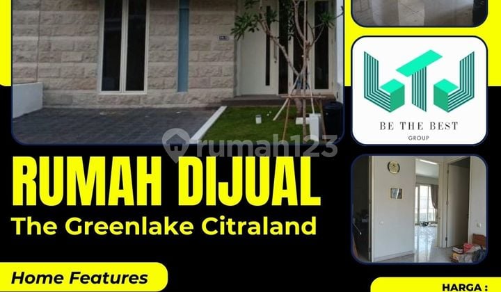 Free AC & Mesin Cuci!! Rumah Dijual The Greenlake Citraland Lakarsantri Surabaya Barat