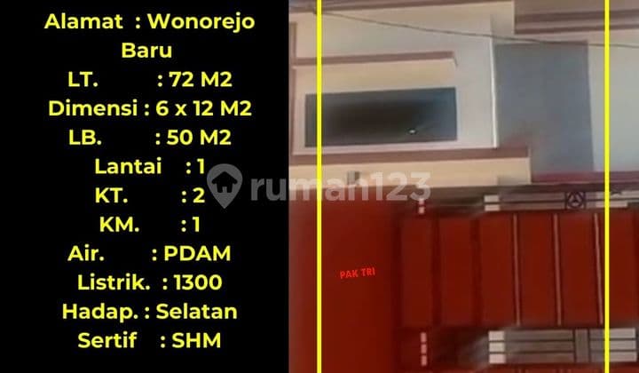 Termurah!! Rumah Dijual di Surabaya Timur : Wonorejo Baru