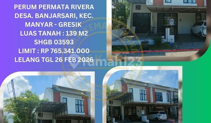 Jual Rumah Lelang Bank di Gresik (Permata Rivera - Manyar) : Lelang Kpknl