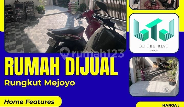 Dekat Kampus Ubaya!! Dijual Rumah 1 Lantai SHM di Rungkut Mejoyo - Surabaya Timur