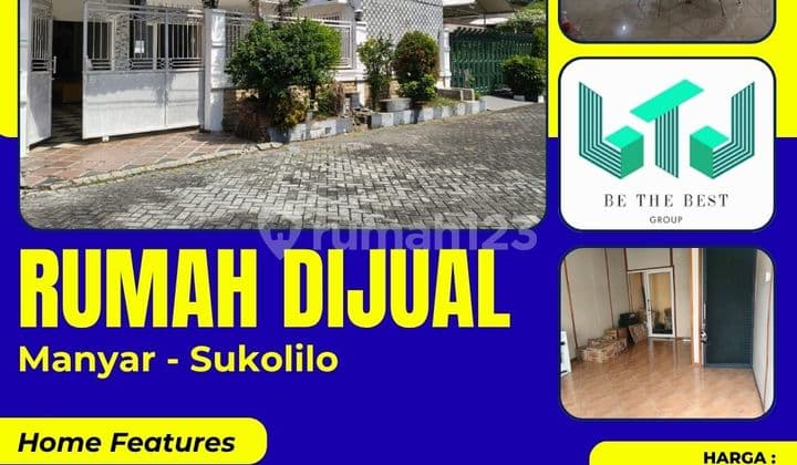 Kawasan Ramai Manyar!! Dijual Rumah Usaha Strategis di Manyar Surabaya Cocok untuk Kantor, Kost, atau Usaha Lainnya.