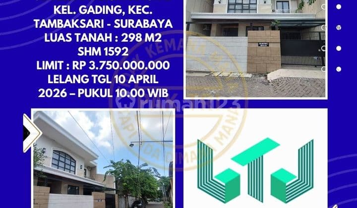 For Sale House Via Auction in Tambaksari Surabaya (East Lebak Arum 2 Street) - Kpknl Auction