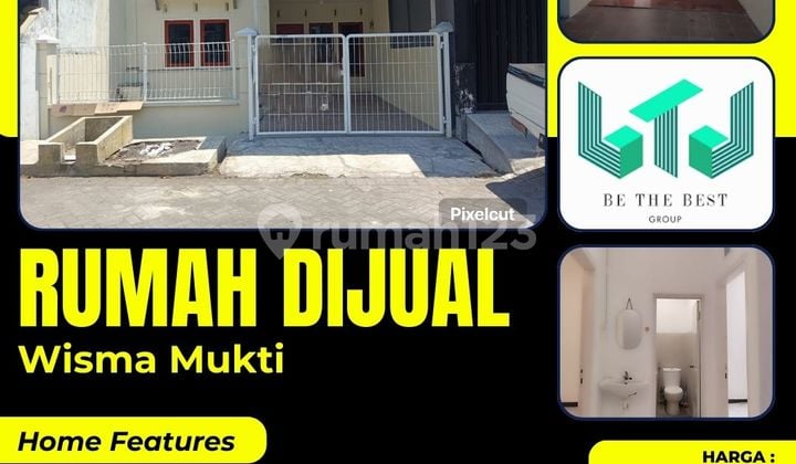 1,5 Lantai!! Dijual Cepat Rumah di Perum Wisma Mukti Sukolilo Surabaya Free Water Heater Dll