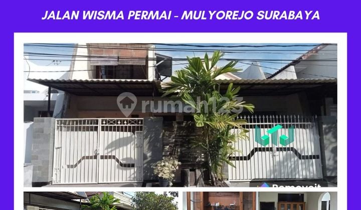 Bebas Banjir - Furnished!! Rumah 2 Lantai SHM di Jalan Wisma Permai Mulyorejo Surabaya