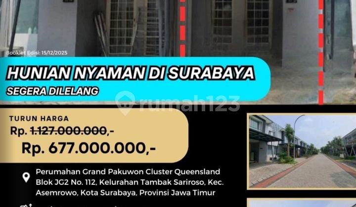 Jual Rumah Lelang Bank di Surabaya (Grand Pakuwon Cluster Queensland) - Lelang Kpknl Jual Rumah Lelang Bank di Surabaya (Grand Pakuwon Cluster Queensland) - Lelang Kpknl