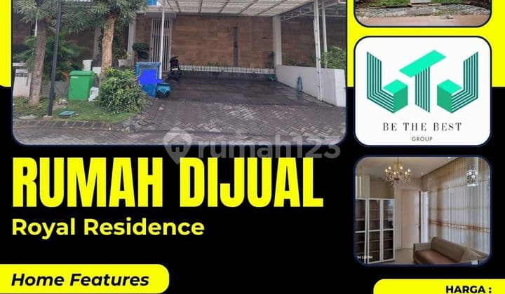 Furnished!! Dijual Rumah Modern Minimalis Harga Spesial di Royal Residence Wiyung Surabaya Barat