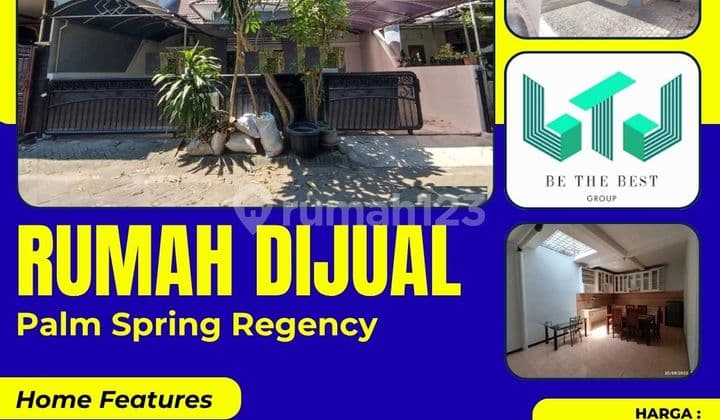 Semi Furnished!! Dijual Rumah Siap Huni Perum Palm Spring Regency - Jambangan Surabaya
