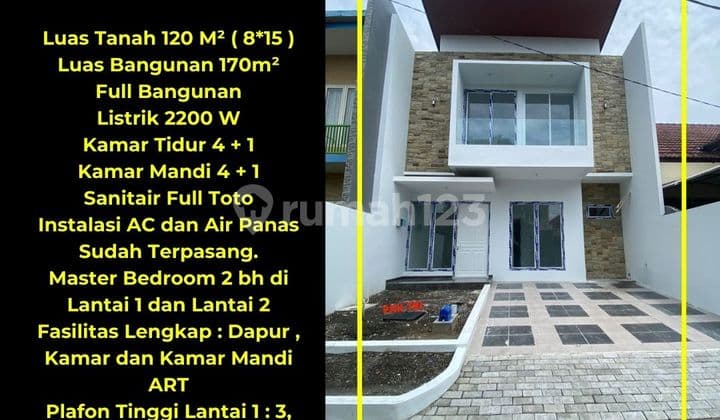 Price Drop!! For Sale Brand New 2-Story House - Ready to Occupy in Bukit Palma Citraland Surabaya