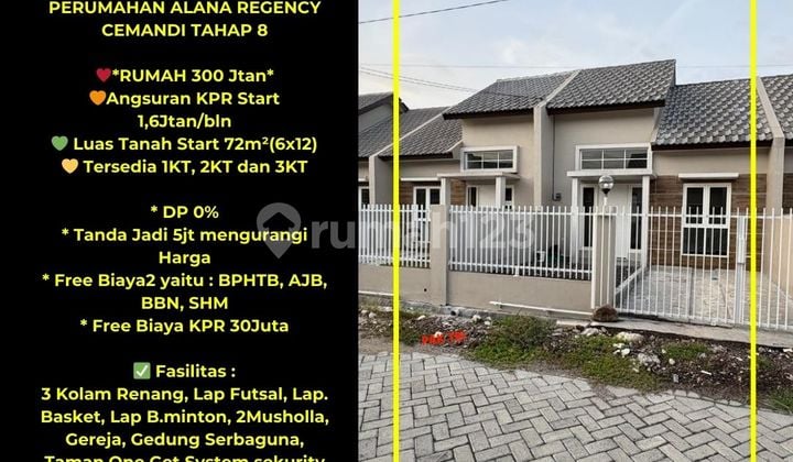 Rumah DP 0% di Batas Kota Surabaya Timur Dekat Merr : Perum Alana Regency Cemandi Tahap 8