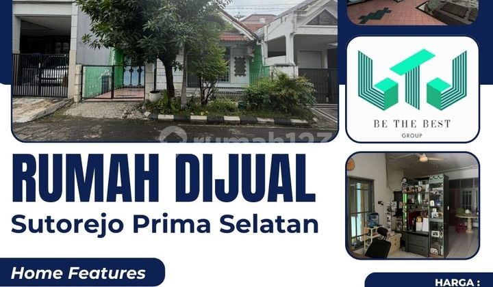Dijual Rumah Sutorejo Prima Selatan Mulyorejo Surabaya Timur - Luas Tanah 166 M2