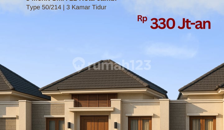 Bisa Cicilan Bertahap, Rumah, 1 Lantai di Jambi