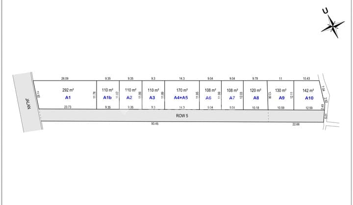 Remaining 1 Frontmost Land Unit in Godean 292.0 M² SHM