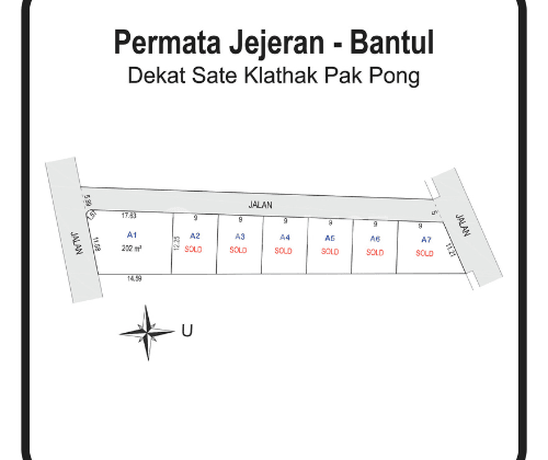 Kavling Permata Jejeran Bantul; 3 Menit Dari Man 3 Bantul