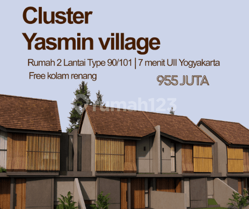 Cluster 2Lt Tropical in Ngaglik Sleman, 2 Car Access Free Swimming Pool