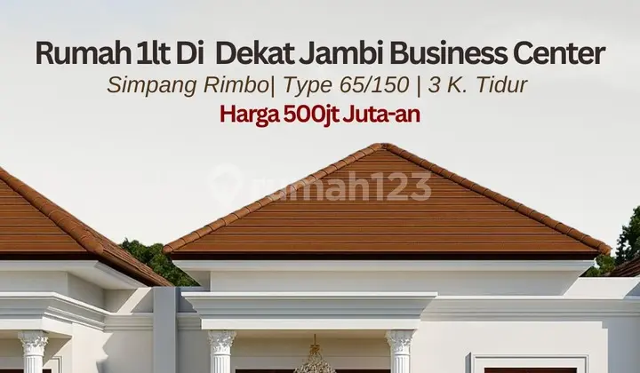Bisa Cicilan Bertahap, Rumah, 1 Lantai, SHM, Dekat Universitas, di Alam Barajo,