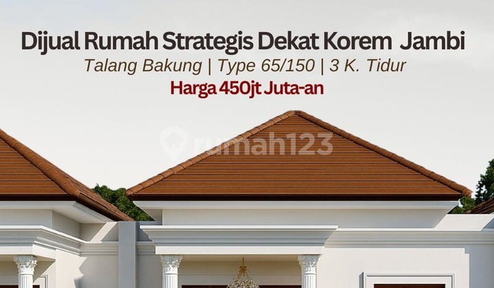 For Sale, Strategic House Near Korem Jambi