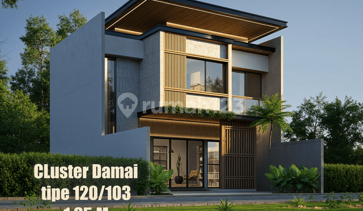 Rumah Cluster Damai, Sleman Jogja, Dekat Pusat Kota 2 Lantai 3 Kamat Tidur bisa Cutom Desain