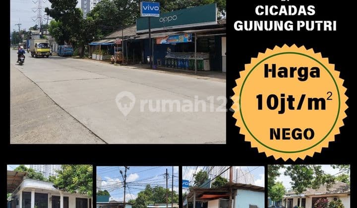 Tanah Bonus Rumah dan 3 Toko di Cicadas Gunung Puteri