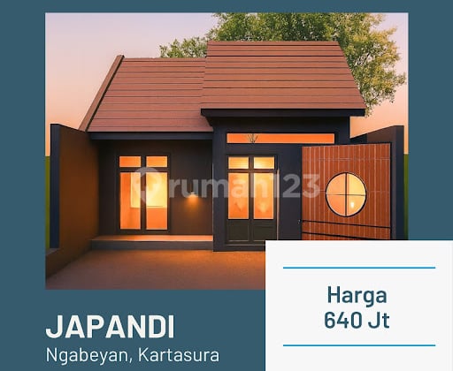 Dijual Rumah Japandi Rp 650 Juta di Ngabeyan, Kartasura