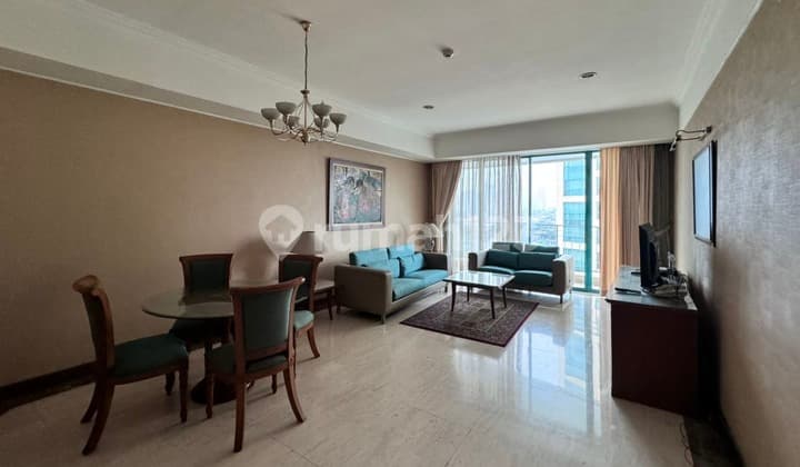 Dijual Apartemen Casablanca 2 BR Lantai 6 Furnished dengan View Pool, Dekat Mall Kota Kasablanka