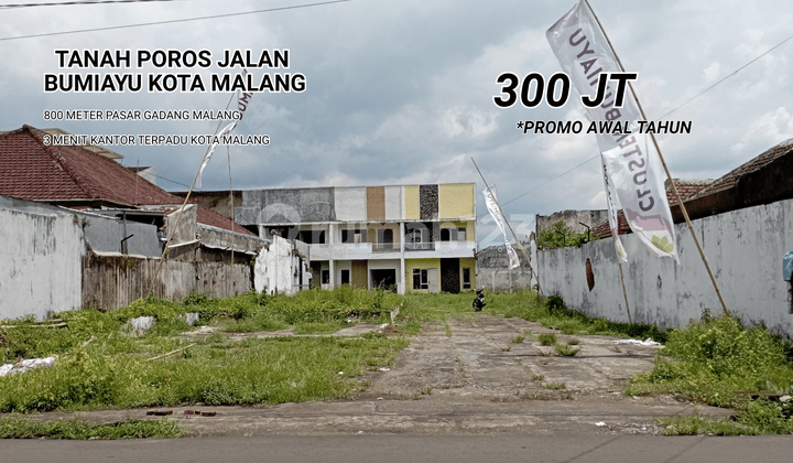Tanah Poros Jalan Bumiayu Kota Malang - Potensi Tempat Usaha