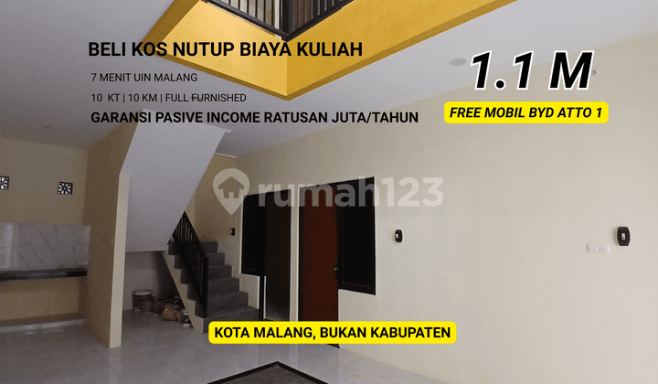 Kost Malang Kota Turun Harga 975Juta Khusus Februari