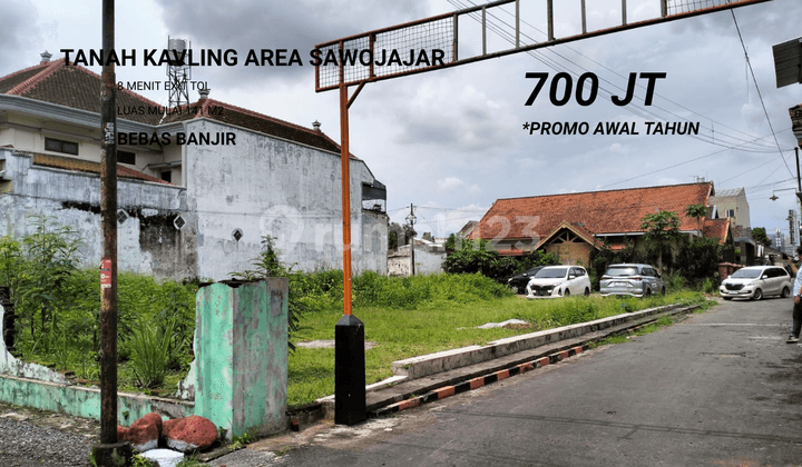 Tanah Kavling Area Sawojajar SHM Bebas Banjir