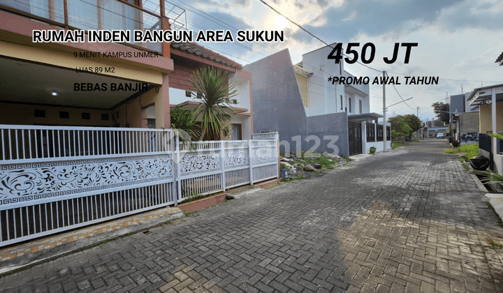 Rumah Inden Bangun Area Sukun 400 Jutaan