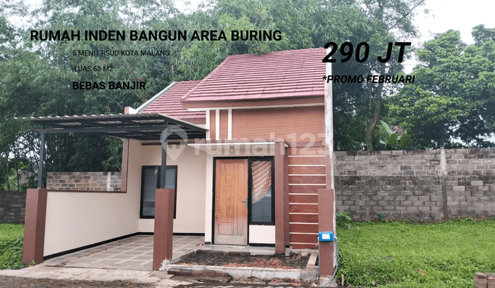Rumah Minimalis Modern Area Buring, Legalitas Aman