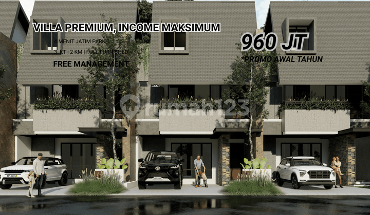 Villa Inden Bangun Area Temas Dekat Museum Angkut