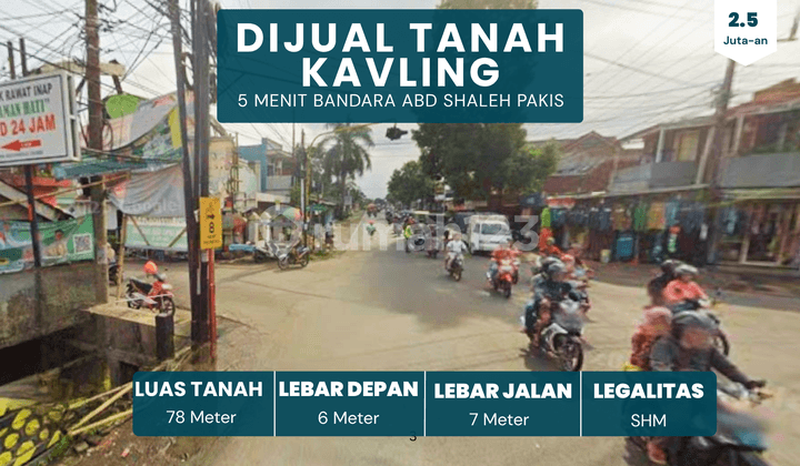 3 Minutes from Pakis Malang Airport, SHM Split, Perfect for Building a House - Land Plot for Sale
