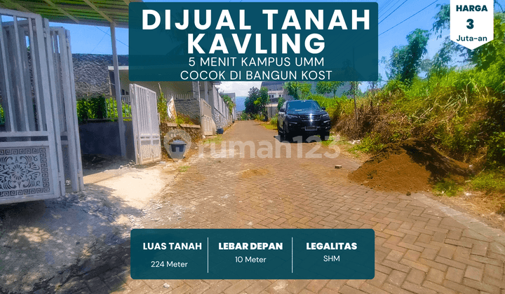 Tanah di Jual Kawasan Mahasiswa Cocok di Bangun Kost
