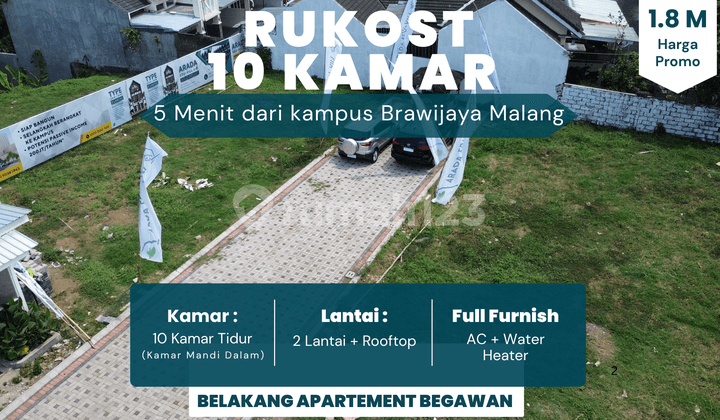 Passive Income Ratusan Juta Setahun 5 Menit Kampus Unisma Malang Akses Mobil Simpangan Kos Kosan Premium Dijual