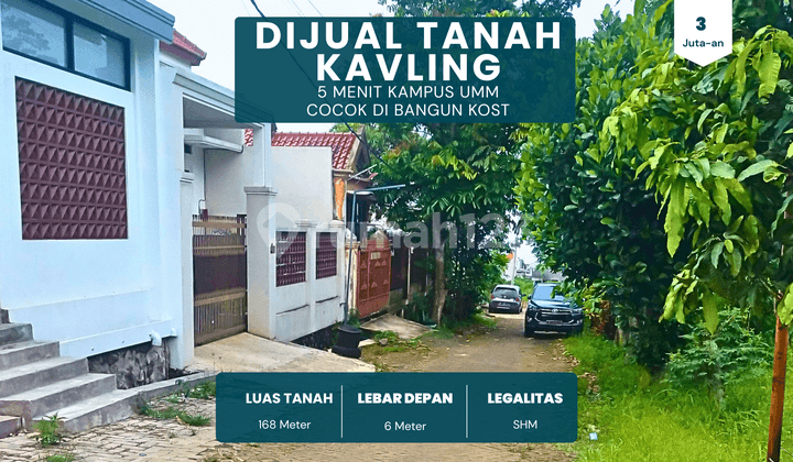 Tanah di Jualkawasan Mahasiswa Cocok di Bangun Kost