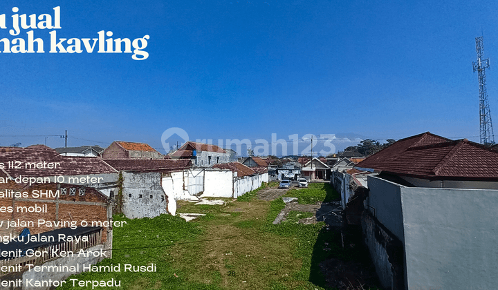 Jual Kavling Row Jalan 6 Meter untuk Dibangun Minimarket 5 Menit Gor Ken Arok Malang