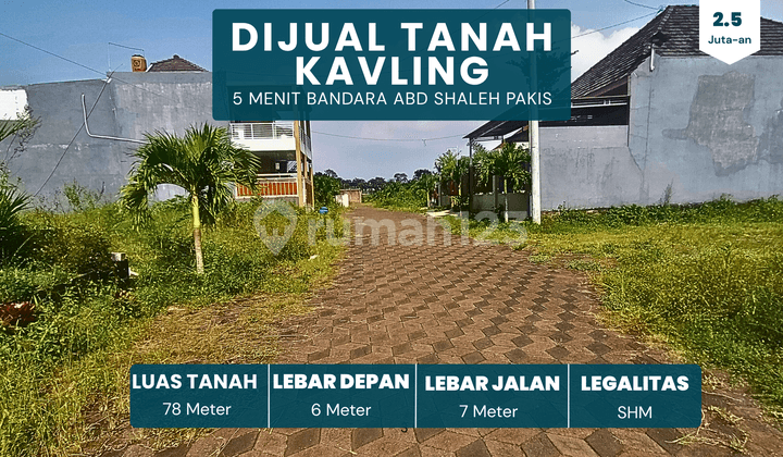 Tanah Dijual 5 Menit Gerbang Tol Pakis