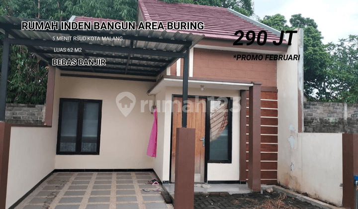 Rumah Type 36 Area Buring Belakang Gor Ken Arok