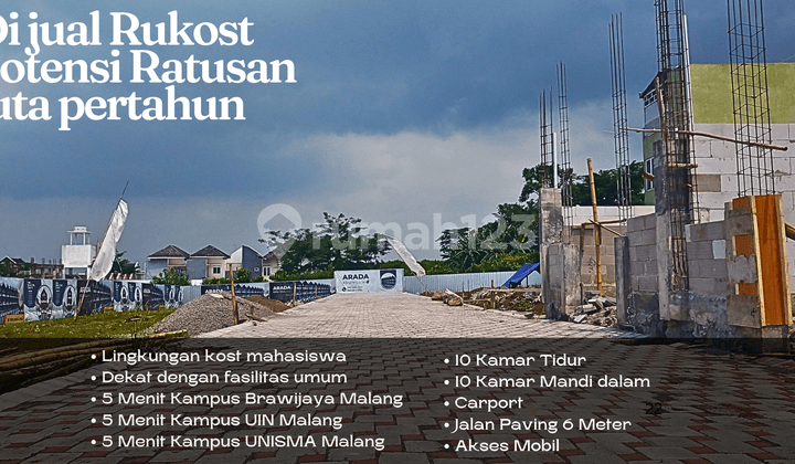 Full Furnished Boarding House for Sale 5 Minutes from Brawijaya Campus Malang