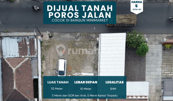 5 Menit Universitas Terbuka Malang Jual Kavling Cocok Dibangun Minimarket Akses Mobil Simpangan