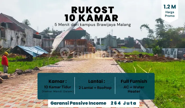 Jual Kos Kosan Akses 2 Mobil Pendapatan Ratusan Juta Setahun 5 Menit Kampus Umm Malang