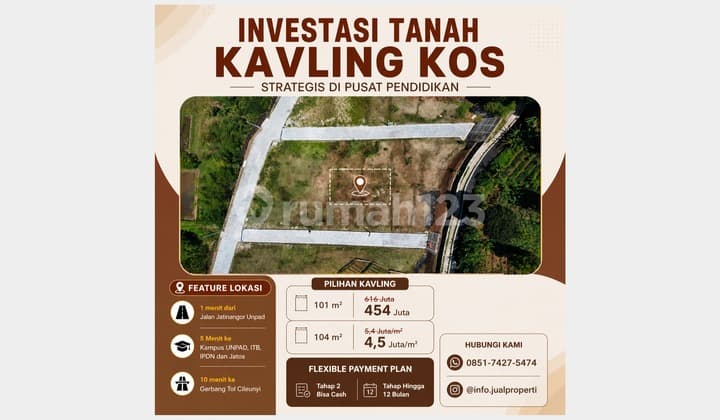 Kavling SHM Hegarmanah Jatinangor Strategis Siap Bangun