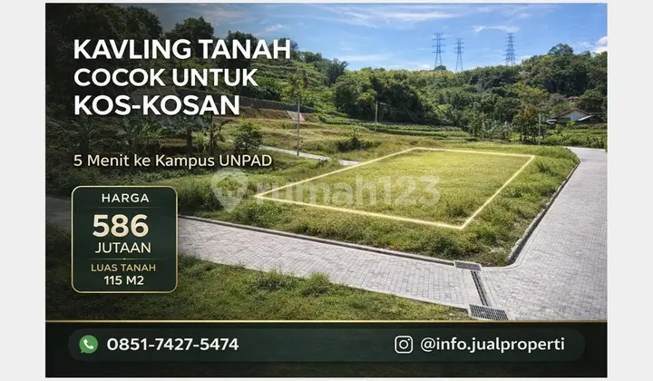 Tanah Cikuda Jatinangor Dekat 5 Menit ke Gerbang Tol Cileunyi