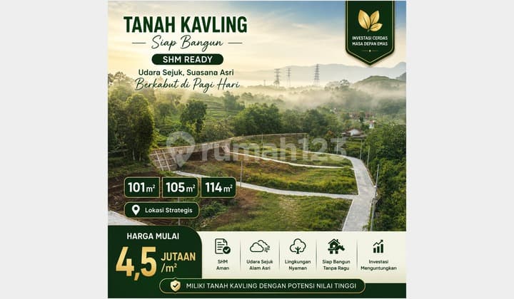 SHM Land Plot Hegarmanah Jatinangor 4.5 Million Per Meter Strategic Location