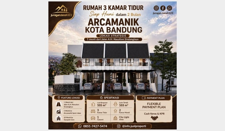 Arcamanik 2-Story House Strategic Location Pasir Impun Sukamiskin