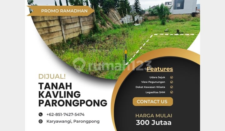 Kavling Asri Parongpong, Cocok untuk Homestay & Villa