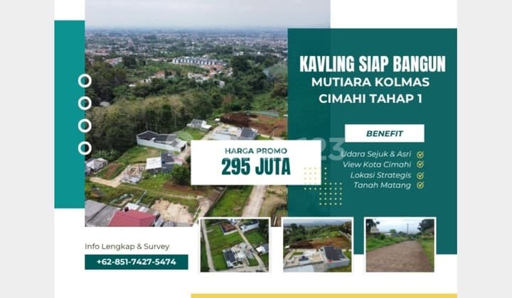 Tanah Kavling Siap Bangun Kolonel Masturi Dekat Alam Wisata Cimahi
