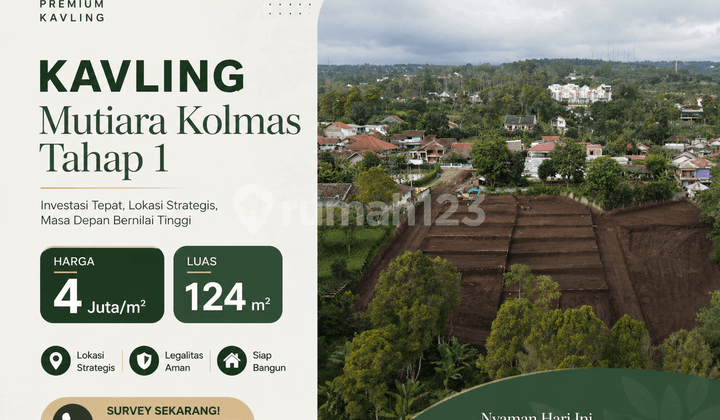 Kolmas Phase 1 Plot Near Colonel Masturi with Bandung City View