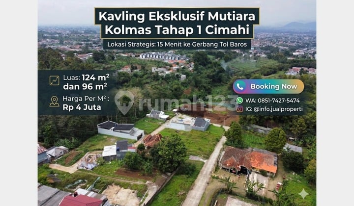 Kavling Eksklusif Mutiara Kolmas Tahap 1 Cimahi