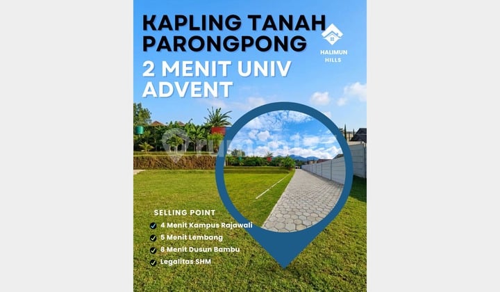 Tanah Potensial Parongpong Dekat Kampus Advent dan Tempat Wisata