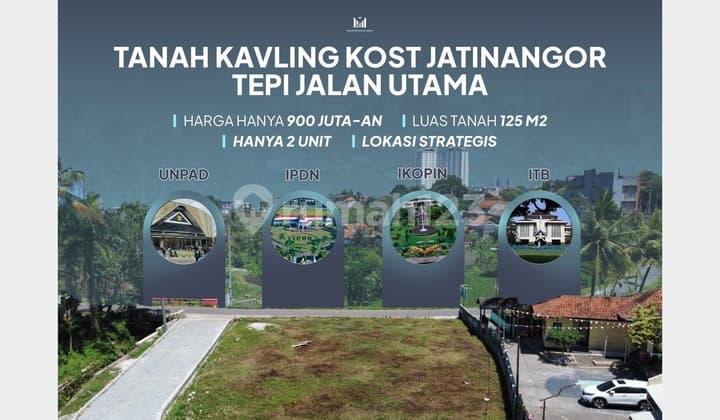 Tanah Kavling Kost Premium Jatinangor - Tepi Jalan Utama